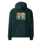 Focus on the good things Unisex oversized hoodie