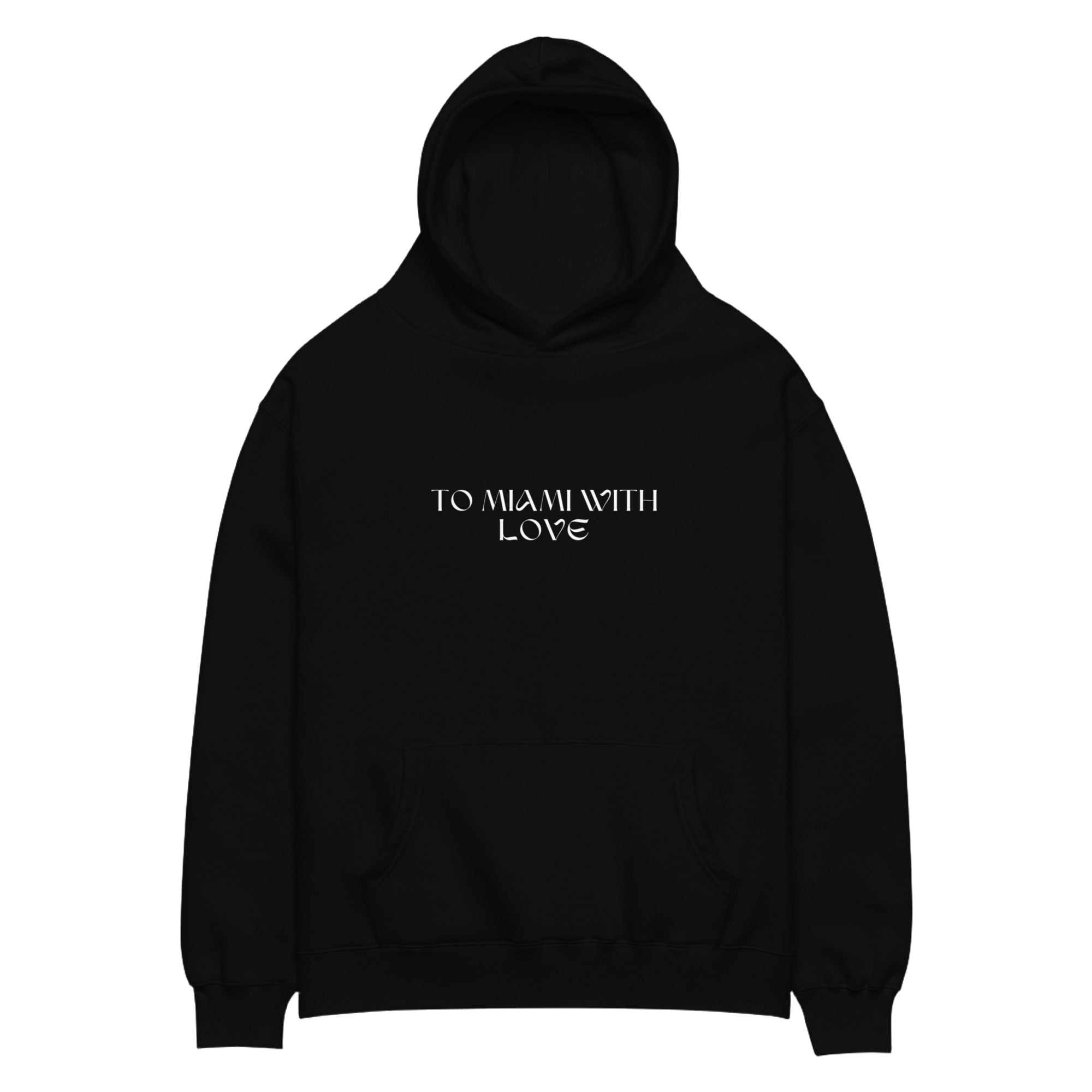 To Miami with Love SKYLINE View Unisex oversized hoodie