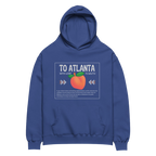 To Atlanta With Love Peach Unisex oversized hoodie